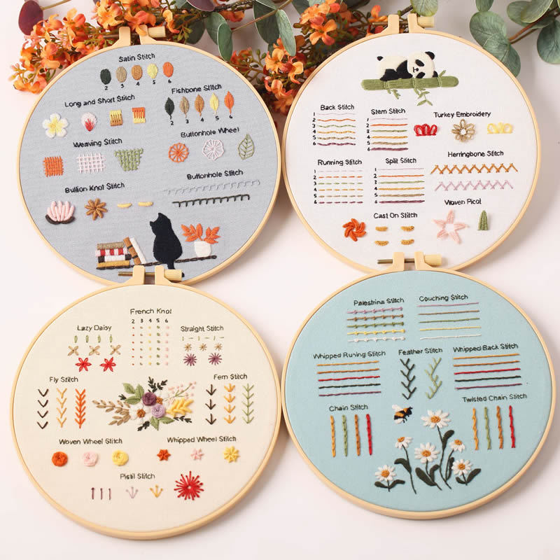 Everyday Motifs Embroidery Sampler Kit