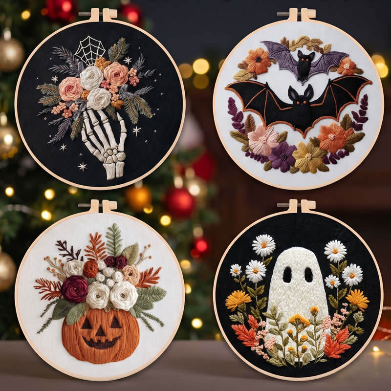 Spooky Botanical Embroidery Kit